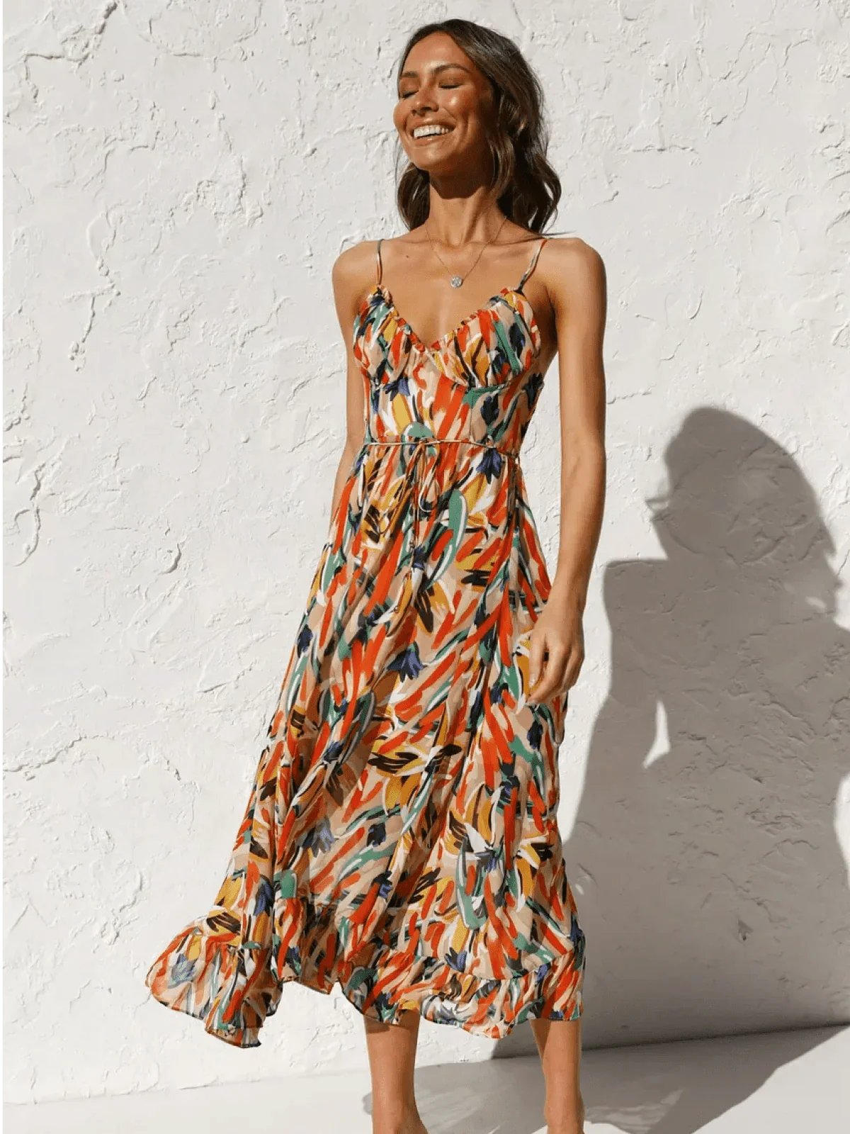 Chiara | Abito Midi Estivo Multicolore
