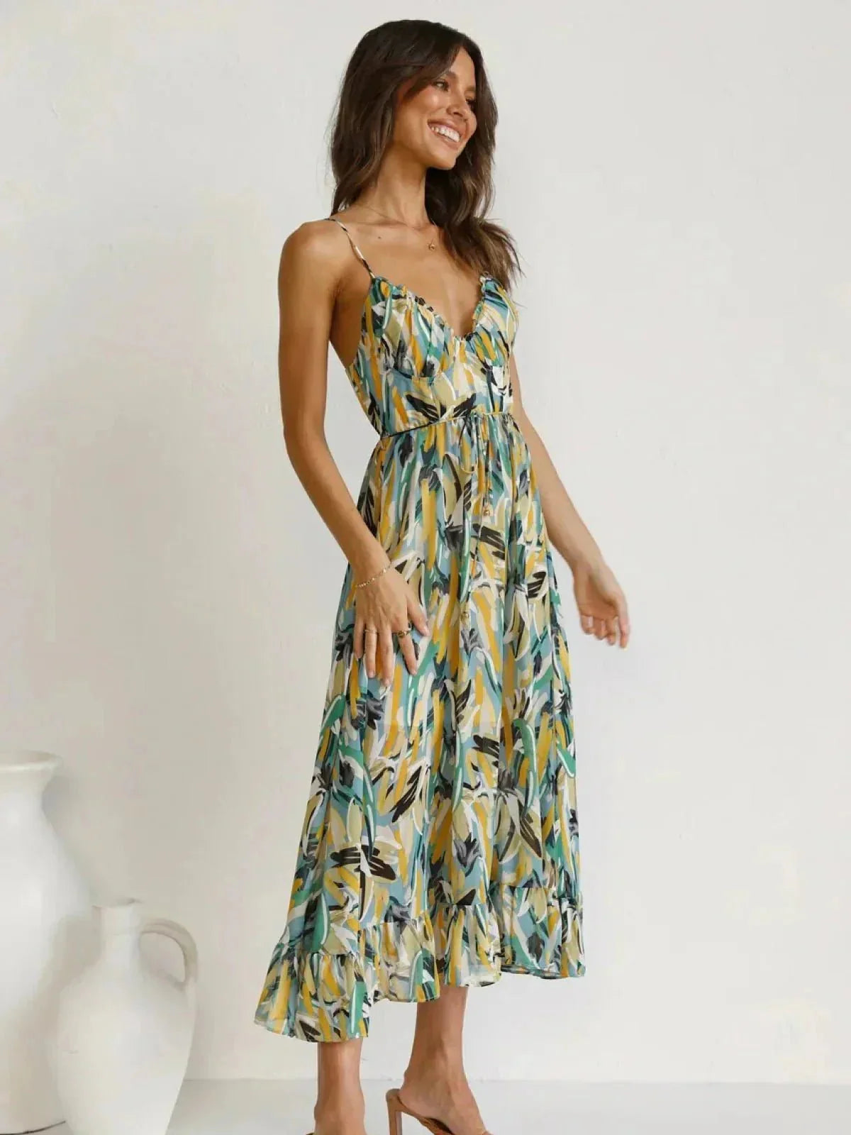 Chiara | Abito Midi Estivo Multicolore