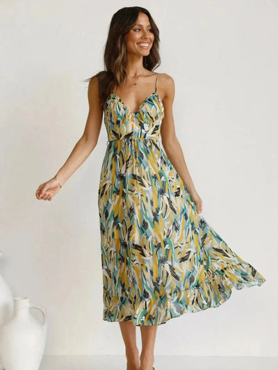 Chiara | Abito Midi Estivo Multicolore