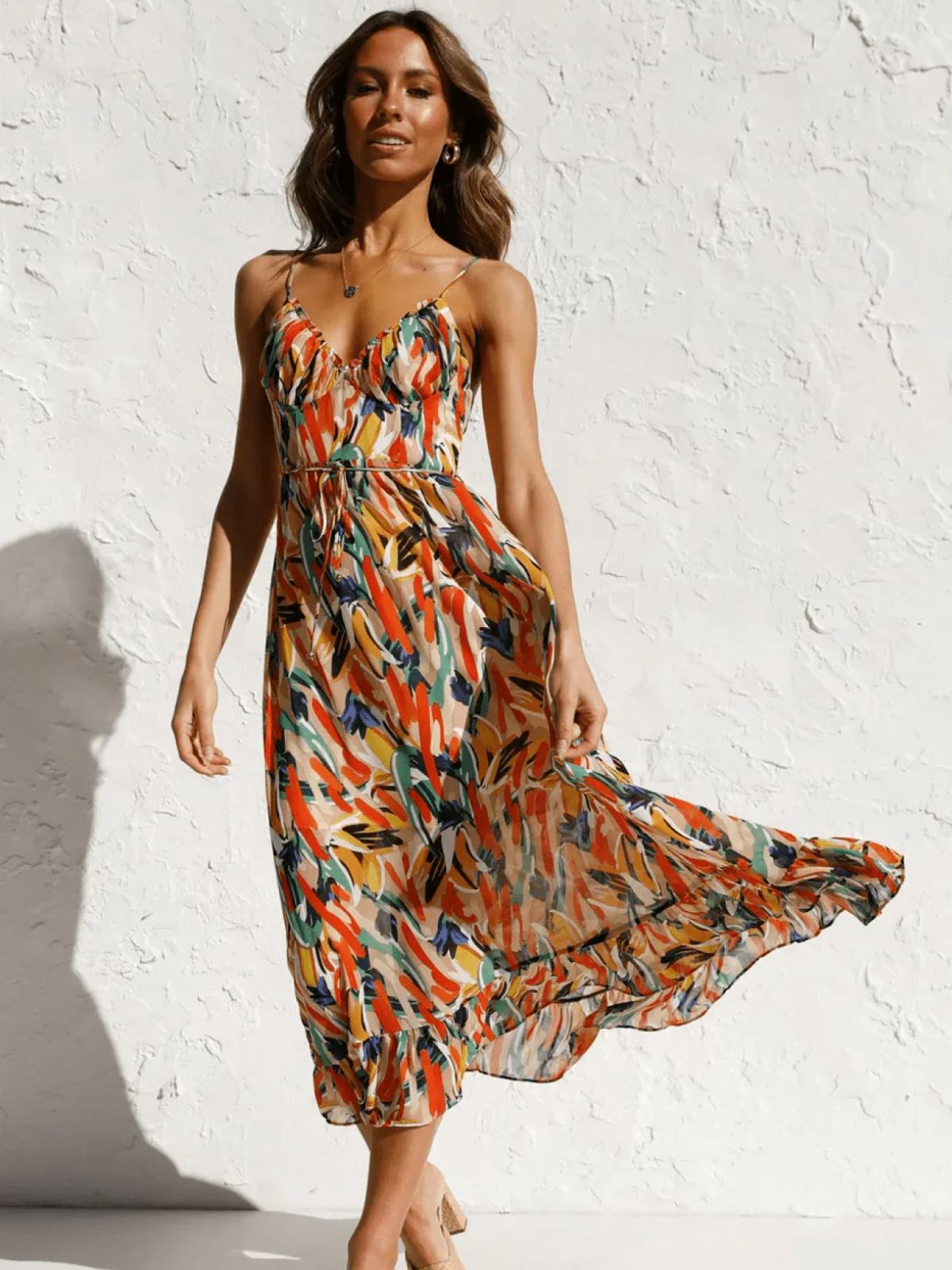 Chiara™ | Abito Midi Colorato