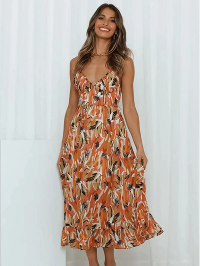 Chiara | Abito Midi Estivo Multicolore