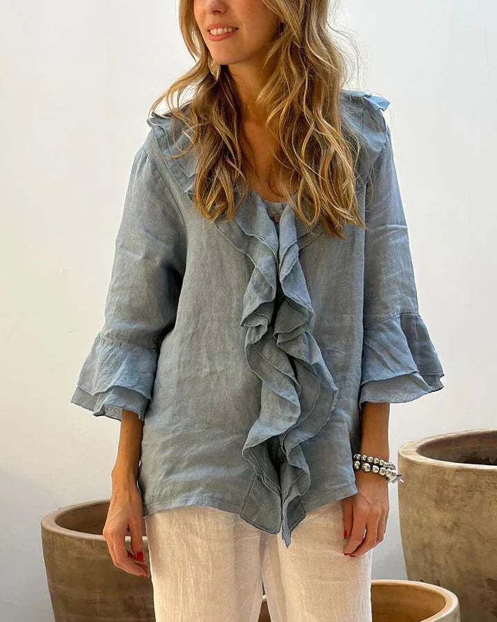 Sofia™ | Marie - Blusa Elegante con Volant