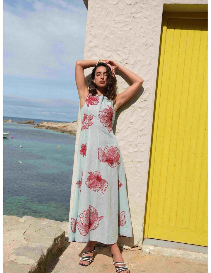 Triana – Abito lungo con ricami