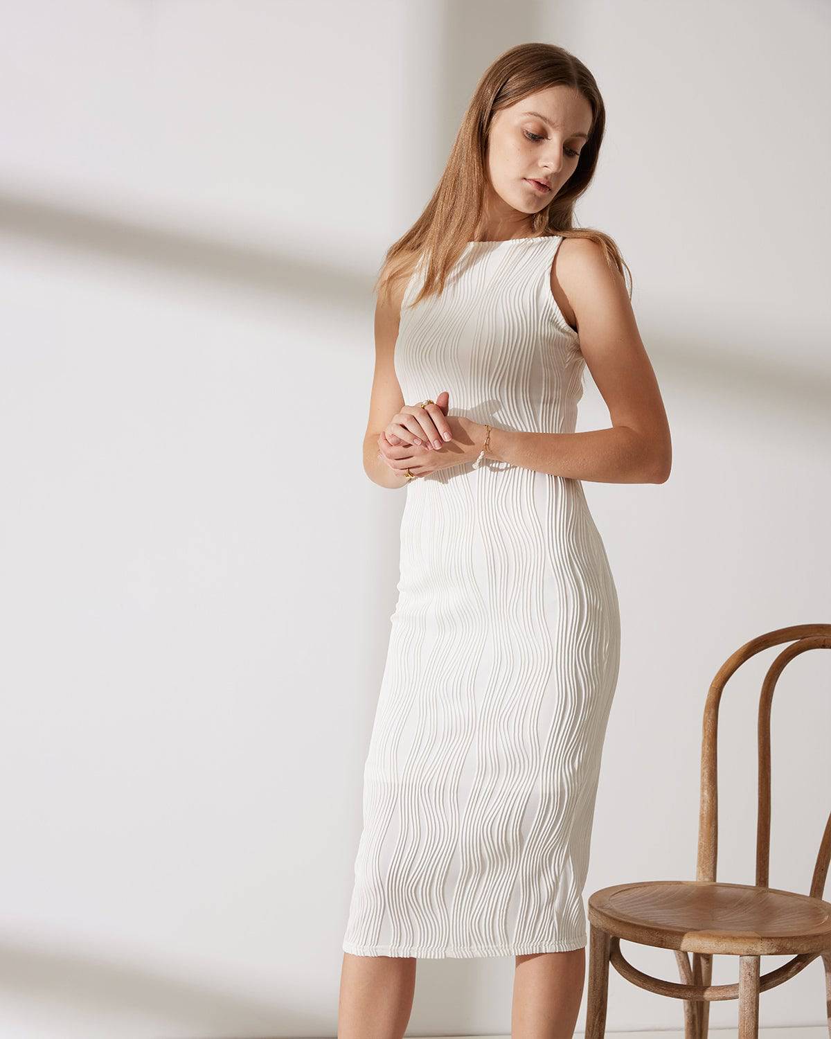 Abito Midi Pearl Wave