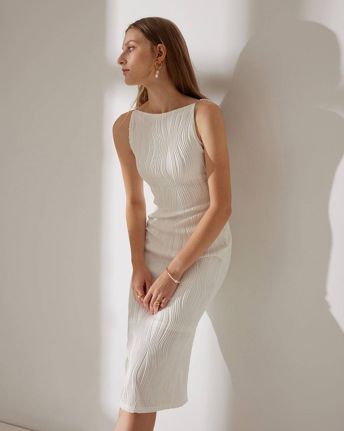 Abito Midi Pearl Wave