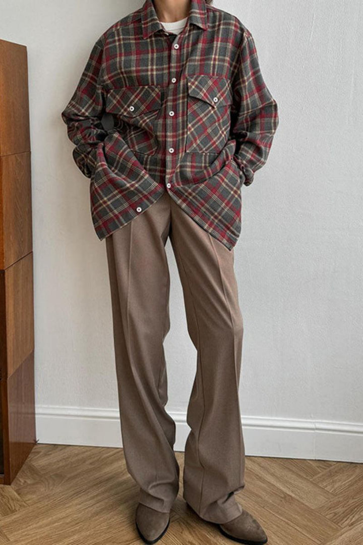 Sofia™ | Camicia casual a quadri vintage