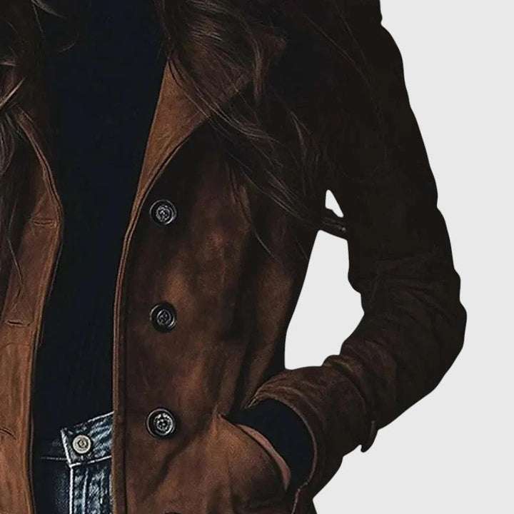 Giulia Bellini – Cappotto Largo in Camoscio