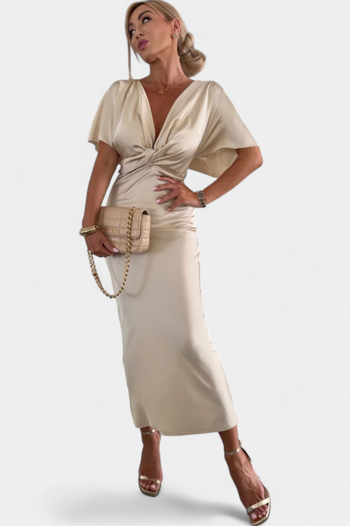 Emryn Vestito Morbido con Nodo Incrociato