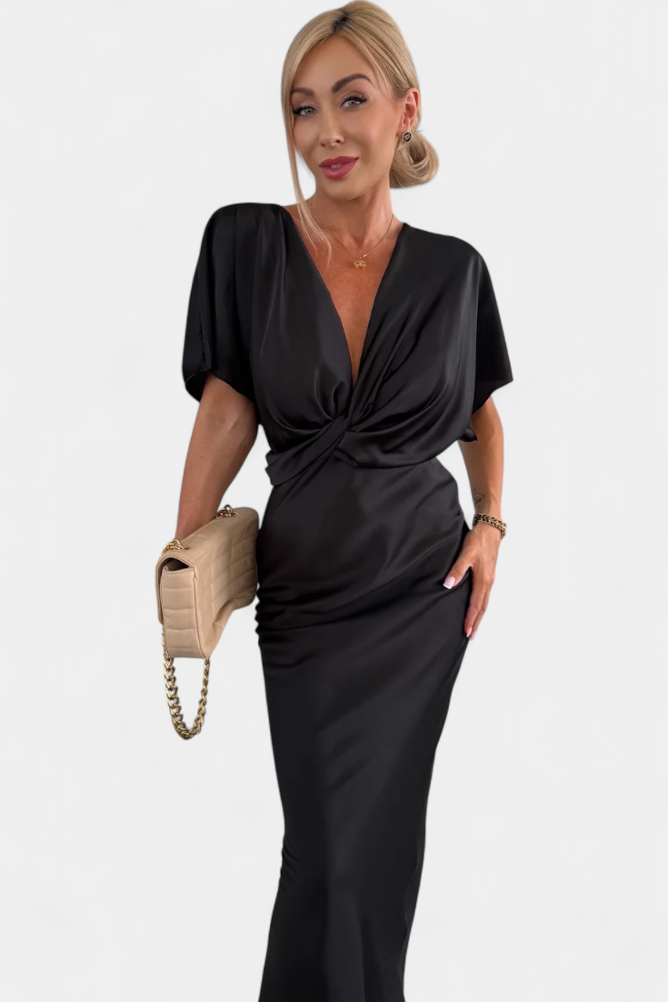 Emryn Vestito Morbido con Nodo Incrociato