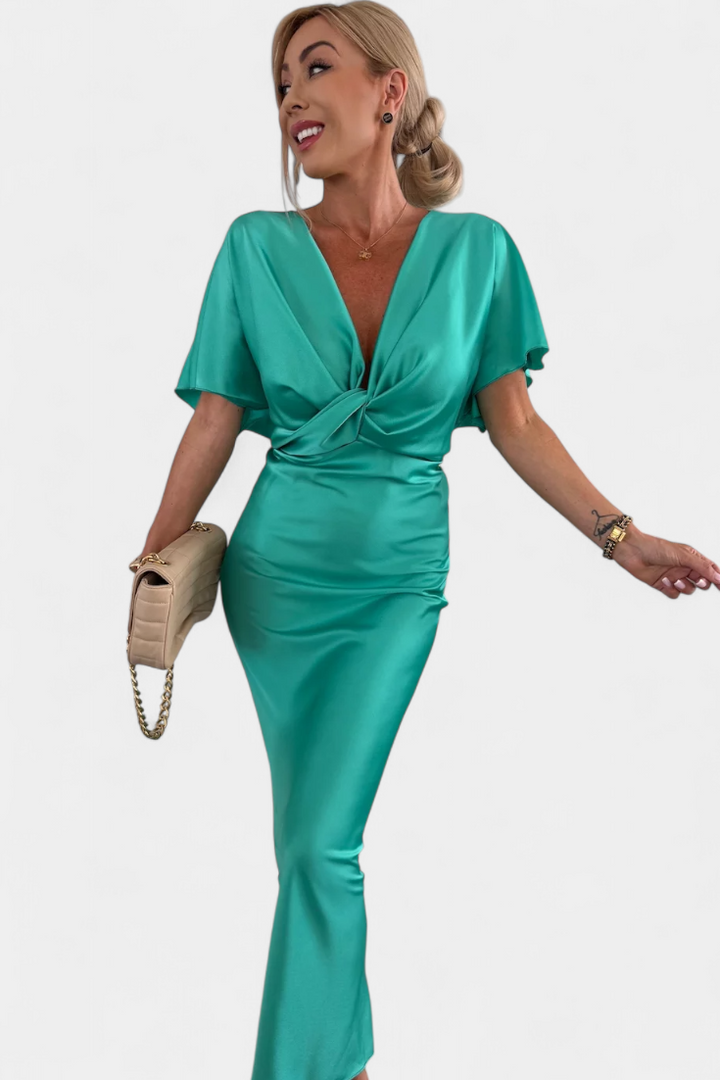 Emryn Vestito Morbido con Nodo Incrociato