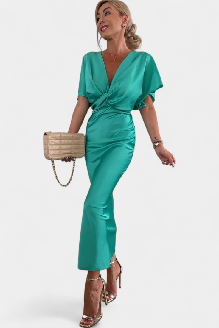 Emryn Vestito Morbido con Nodo Incrociato