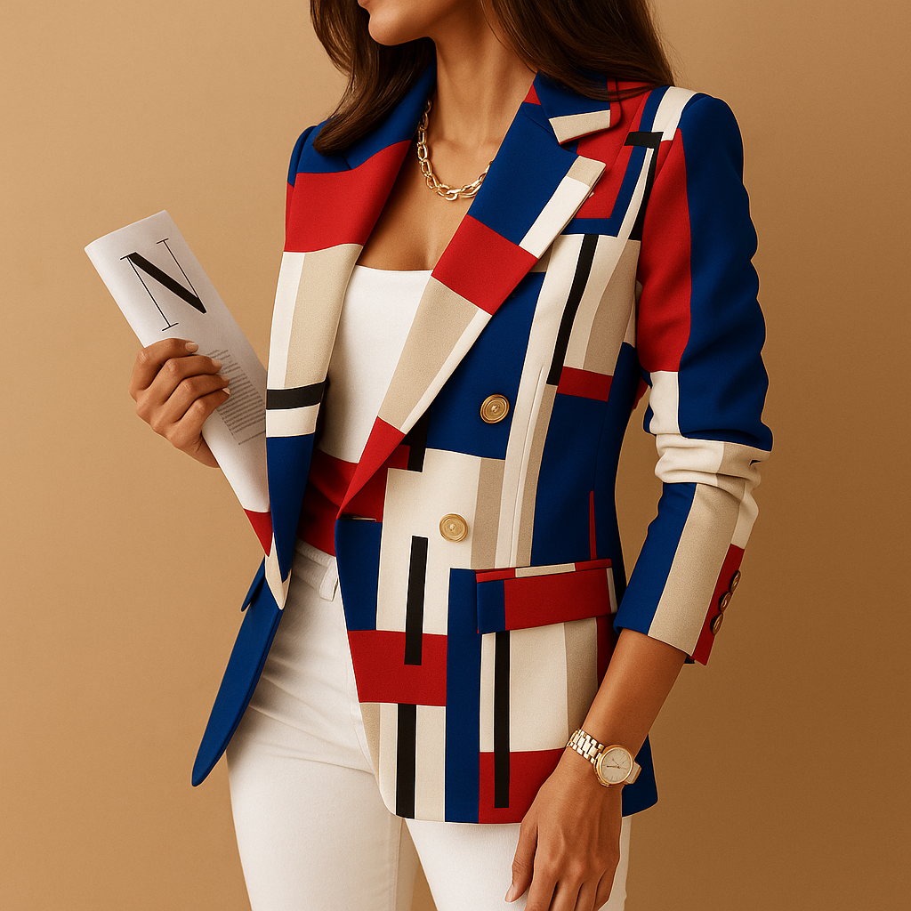 Blazer sagomato con dettagli eleganti per donne | Renée