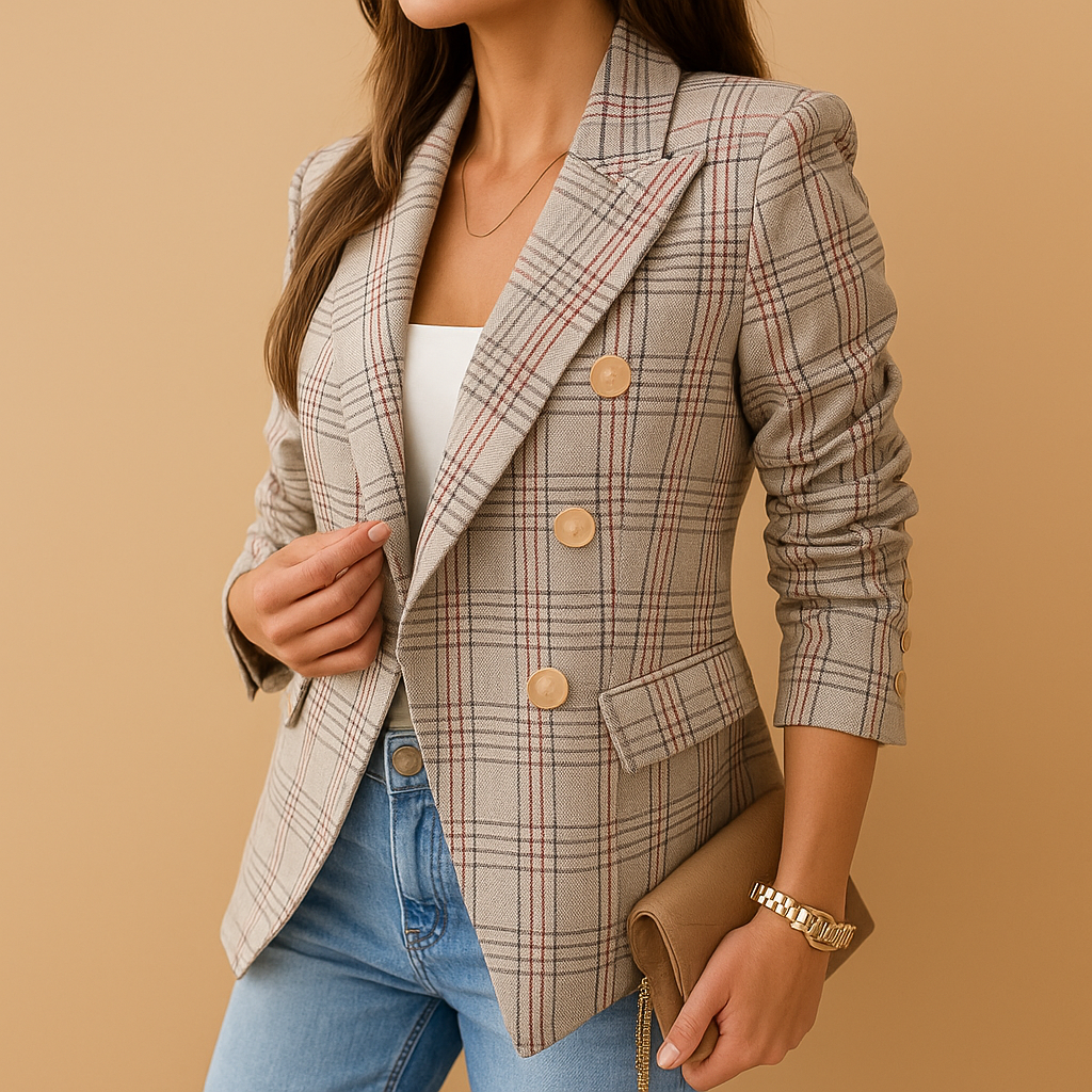 Blazer sagomato con dettagli eleganti per donne | Renée
