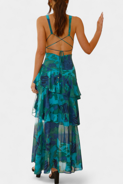 Domenica | Abito in Georgette con Scollo a V