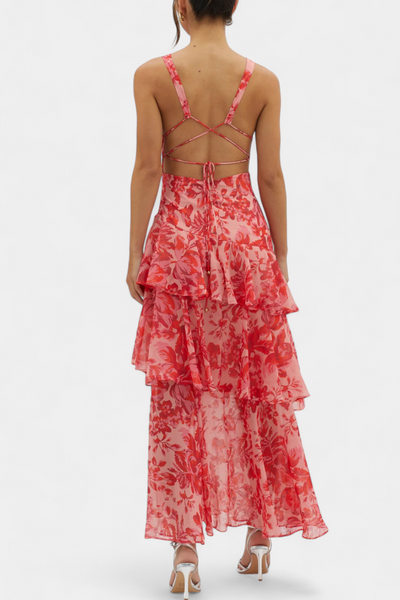 Domenica | Abito in Georgette con Scollo a V