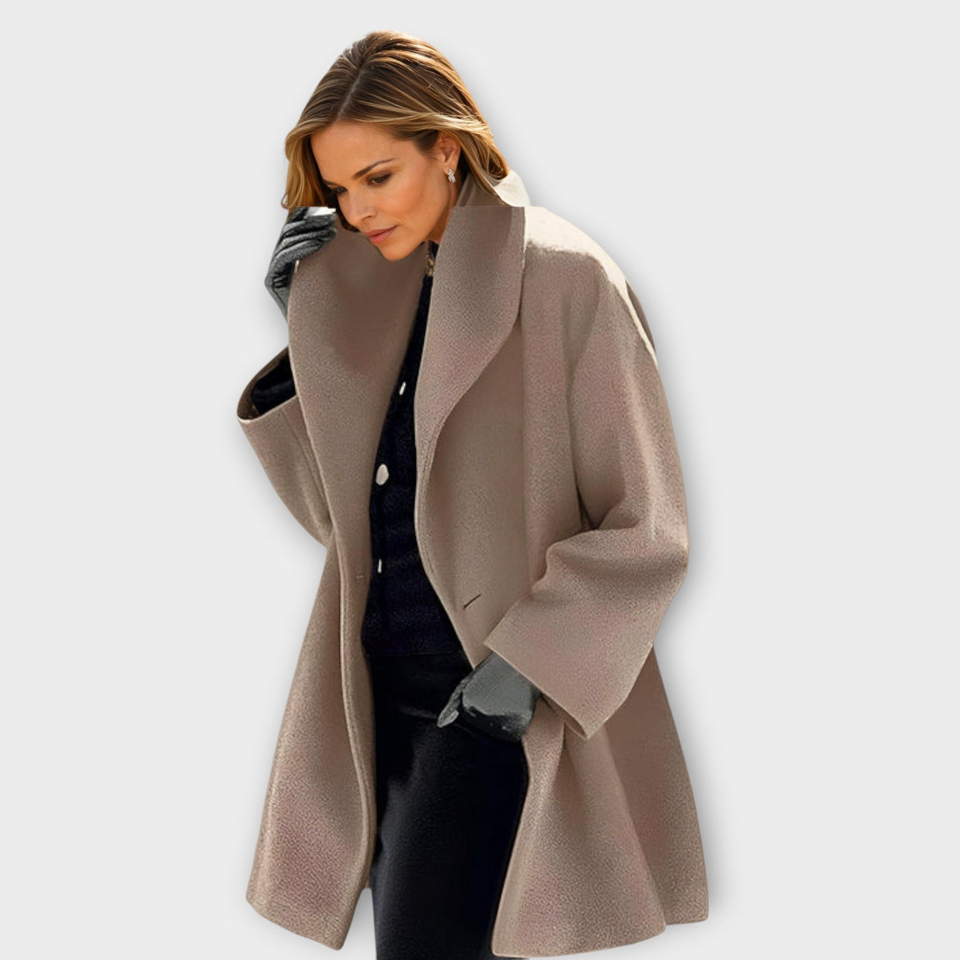 Emma - Cappotto in Lana Impermeabile Premium