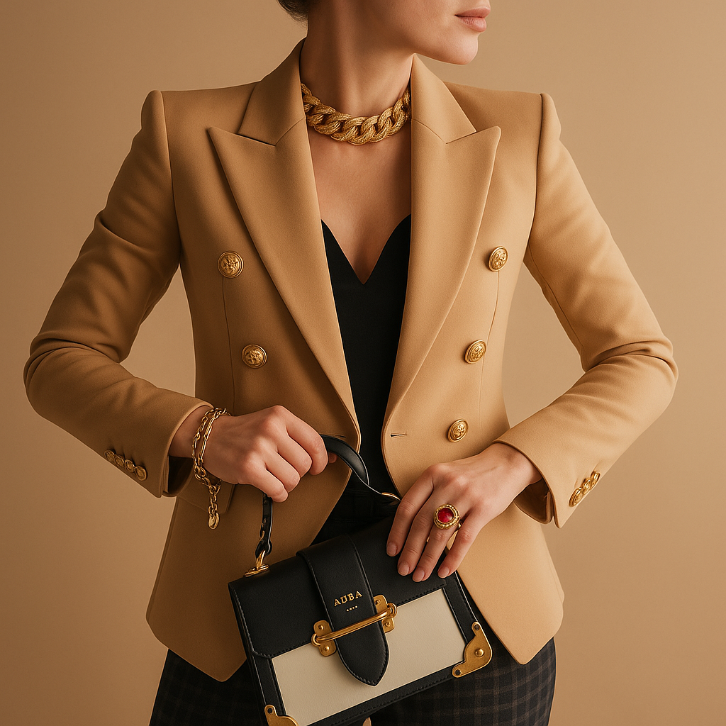 Elegante blazer lungo per donne | Lavina