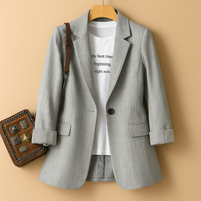 Blazer casual leggero con maniche lunghe per donne | Evelien