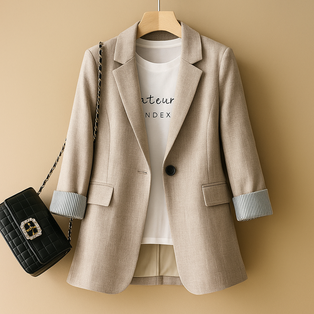 Blazer casual leggero con maniche lunghe per donne | Evelien