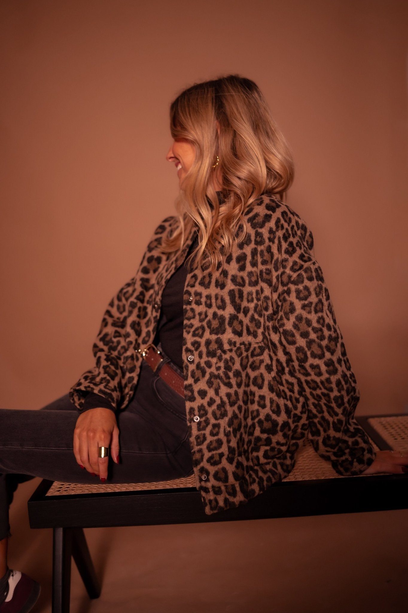 Luna | Giacca alla Moda con Stampa Leopardo