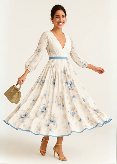 Cecile - Maxi abito floreale