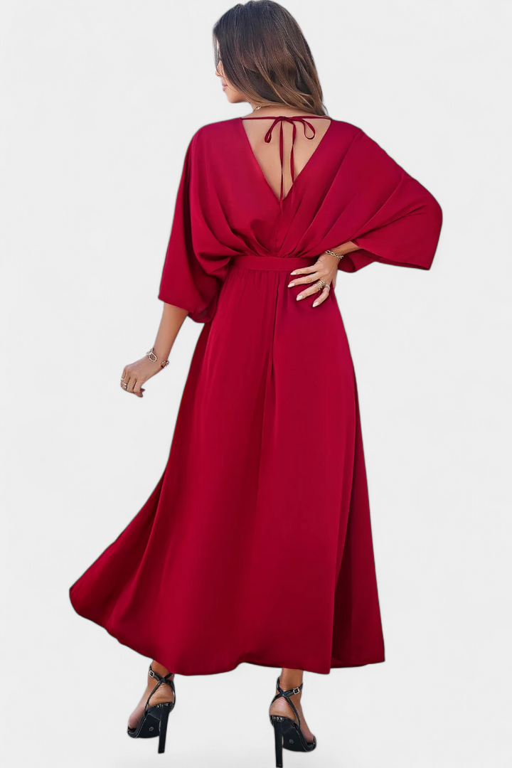 Milly Vestito Elegante con Apertura e Fiocco