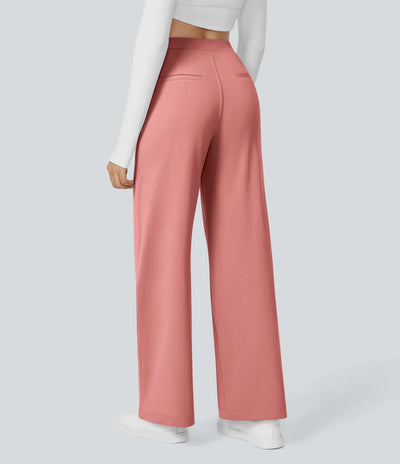 Sofia™ | Pantaloni eleganti a vita alta con tasche con zip