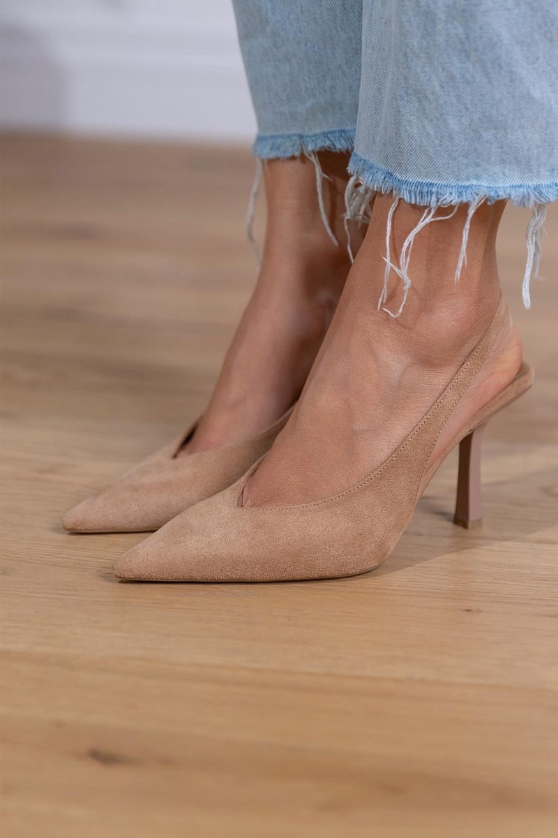 Alma™ | Eleganti scarpe slingback nude