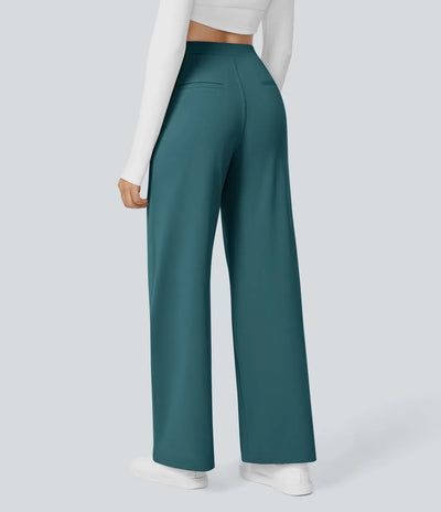 Sofia™ | Pantaloni eleganti a vita alta con tasche con zip