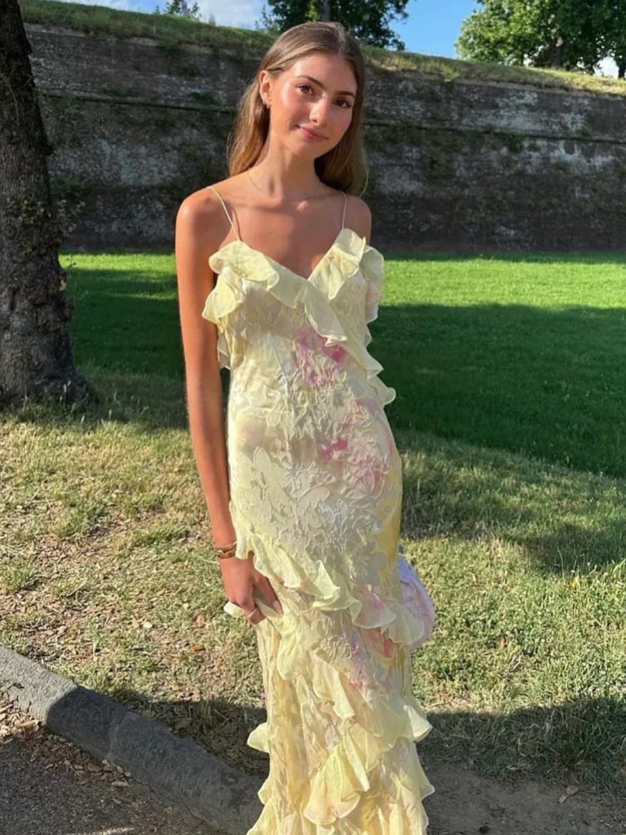 Cassidy | Abito Ruffle Incantevole